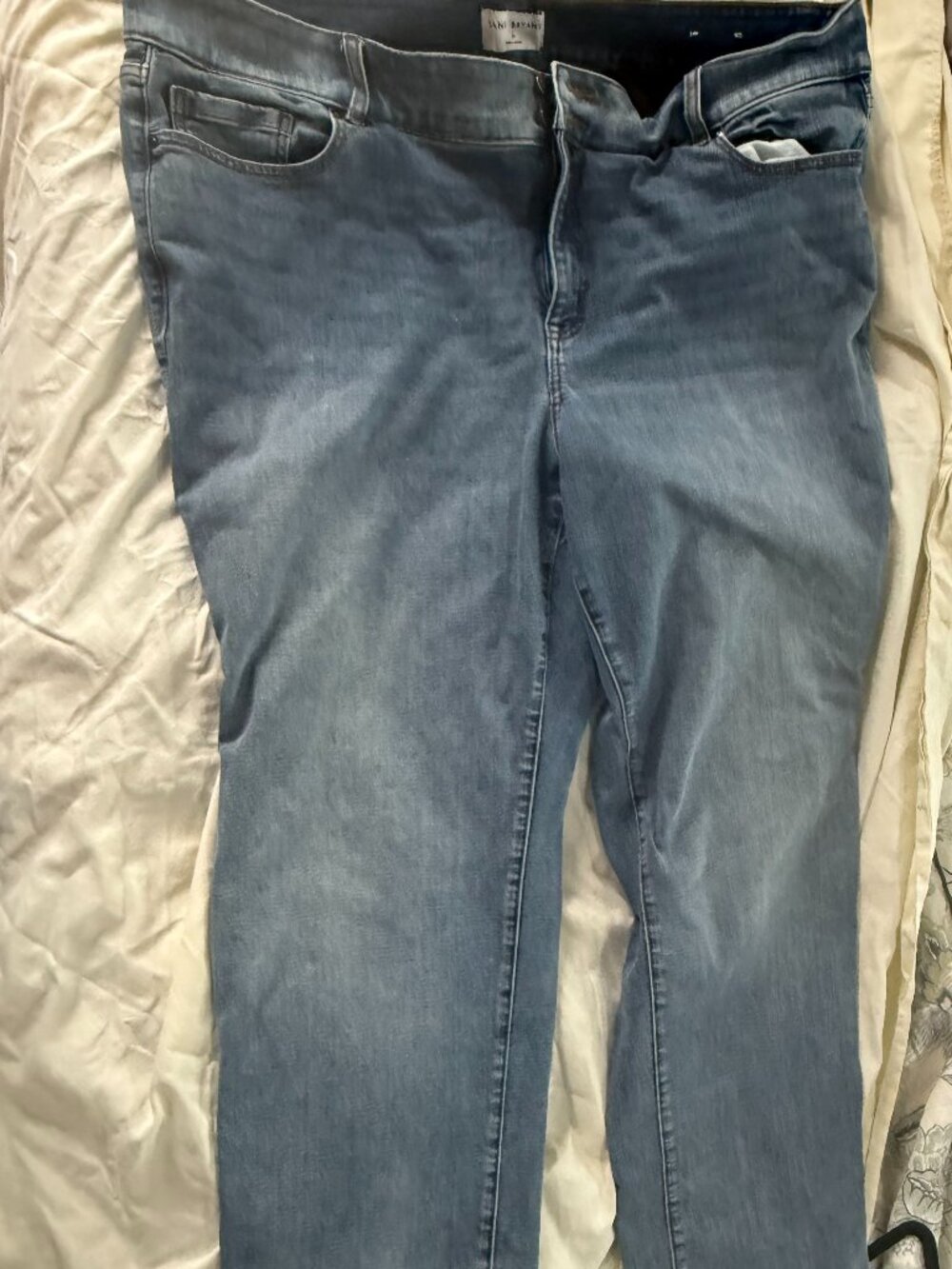 Lane Bryant Size 24 Light Wash Straight Leg Jeans